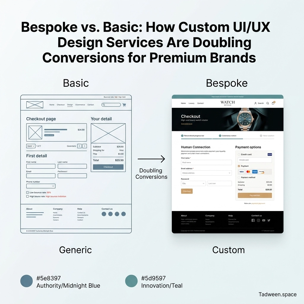 Bespoke vs. Basic: How Custom UI/UX Design Services Are Doubling Conversions for Premium Brands